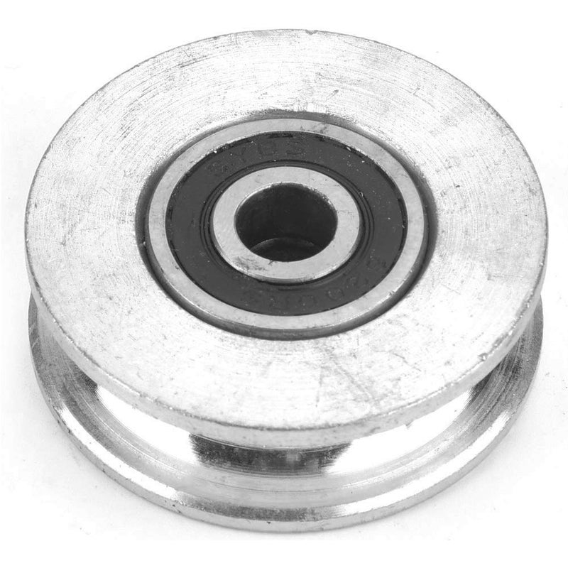 Hyuduo Bearing Block, Wire Rope Wheel, Deep U Pulley, Double Bearing Wheel Block Wire Rope Lifting (diameter28mm), Snatch Blocks (Diameter 56mm) - Image 1